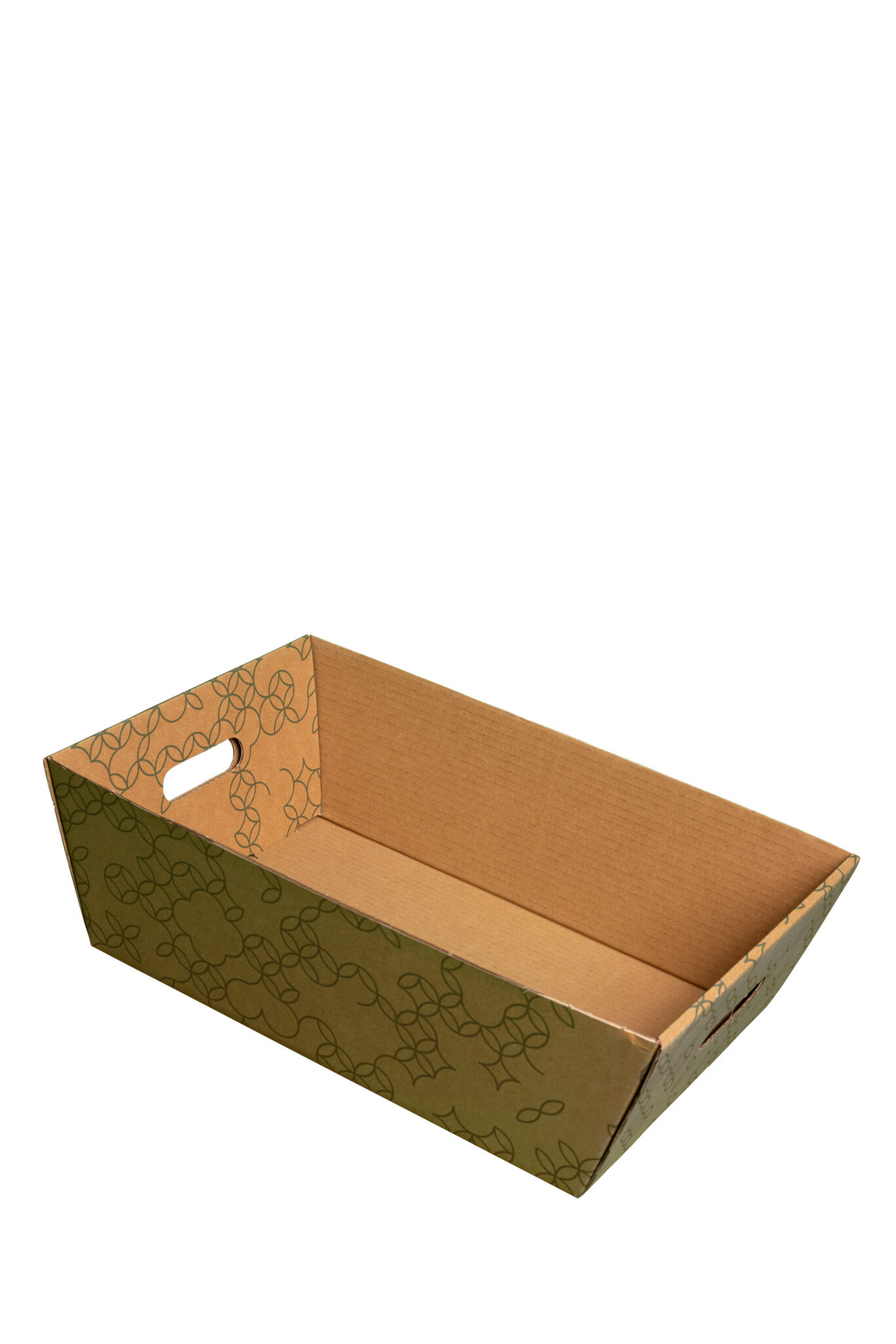 Medium hamper tray green
